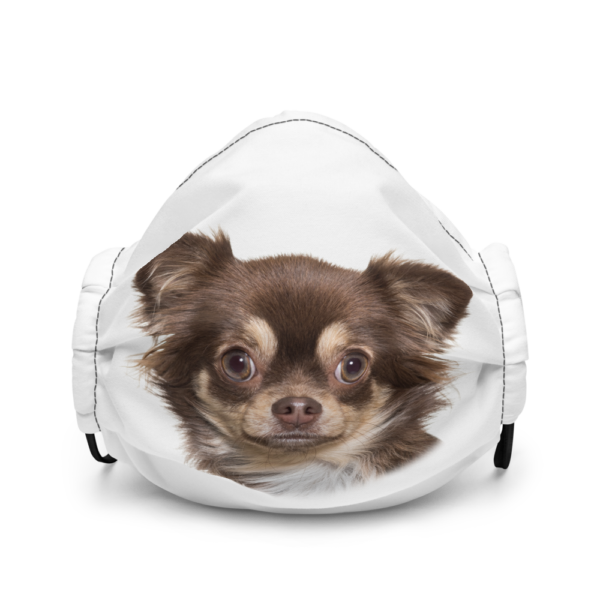 Premium-Gesichtsmaske mit Chihuahua Design