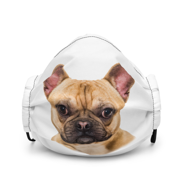 Premium-Gesichtsmaske mit Französischer Bulldogge Design