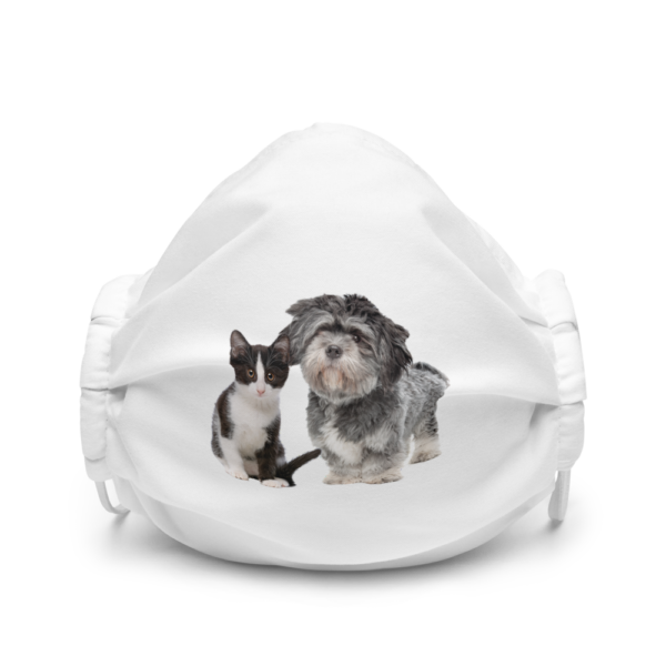 Premium-Gesichtsmaske mit Katz_Hund Design
