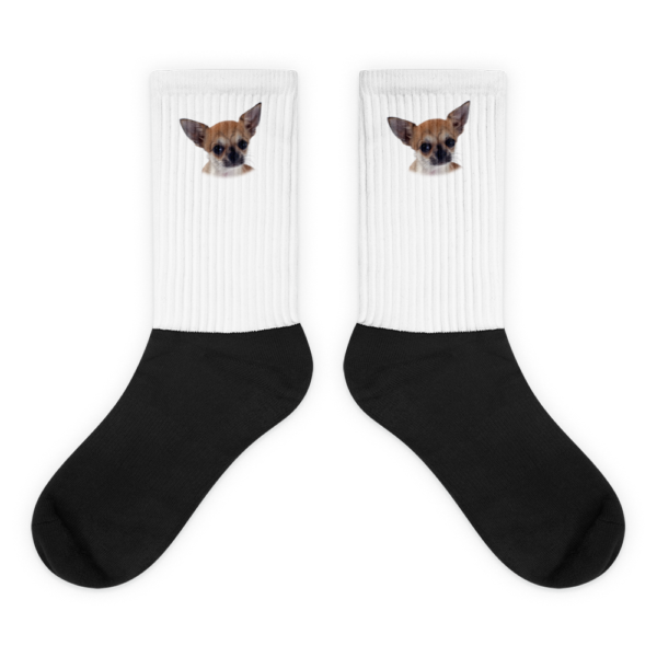 Socken mit Chihuahua_Welpe Design