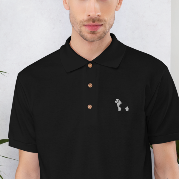 Besticktes Polo-Shirt mit Bobtail Design