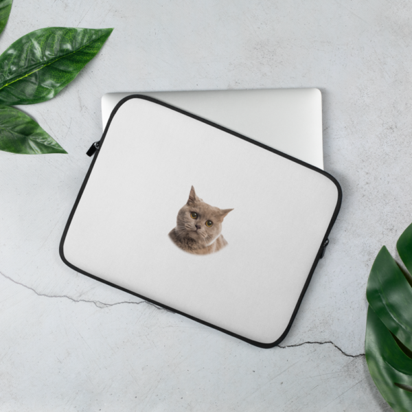 Laptop-Tasche mit Britisch_Kurzhaar Design