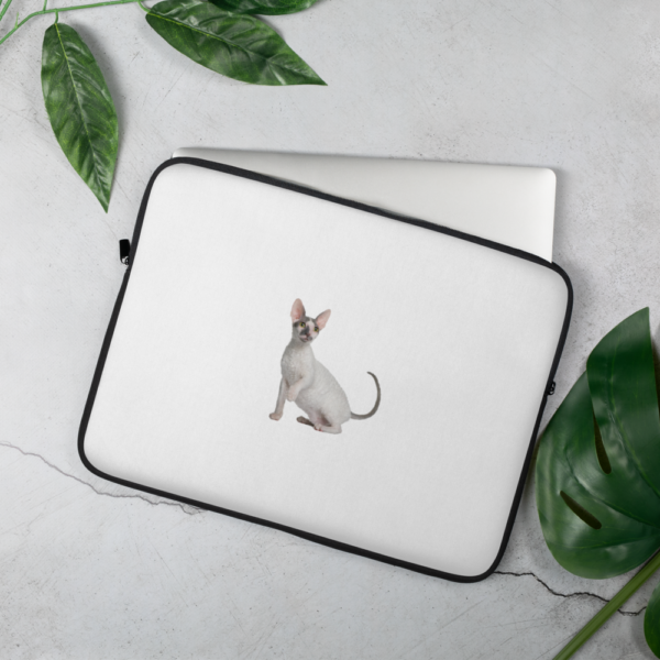 Laptop-Tasche mit Cornish_Rex Design