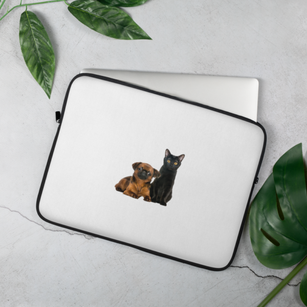 Laptop-Tasche mit Mops_Katz Design
