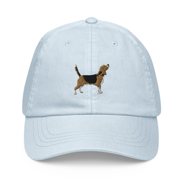 Pastel Baseball Cap mit besticktem Beagle Design