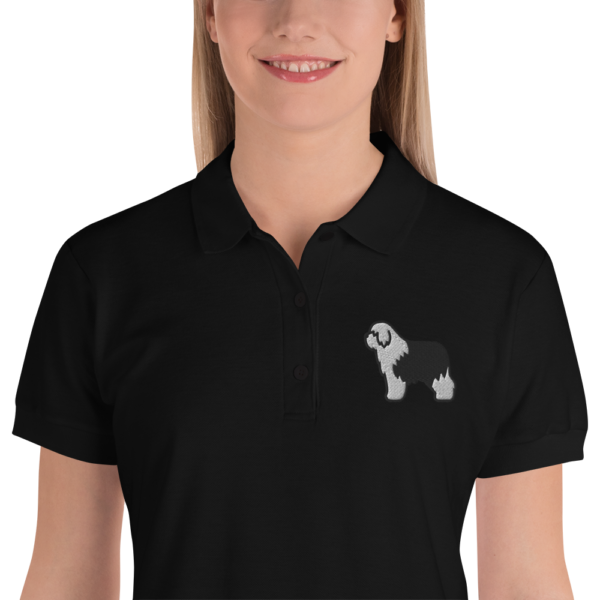 Besticktes Damen-Polo-Shirt mit Bobtail Design