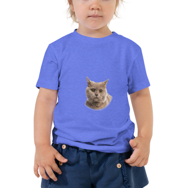 Kurzärmeliges Baby-T-Shirt mit Britisch_Kurzhaar Design