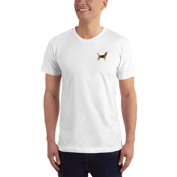 T-Shirt mit besticktem Beagle Design