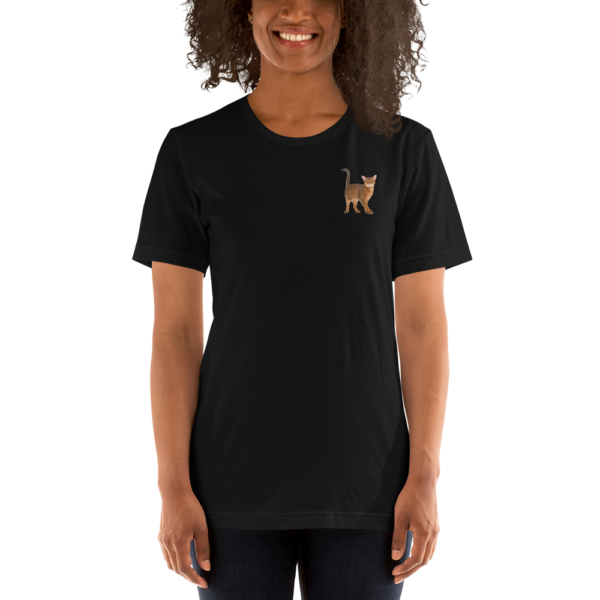 Kurzärmeliges Unisex-T-Shirt mit Abessinier Design