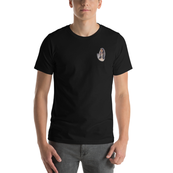 Kurzärmeliges Unisex-T-Shirt mit Afghan Design