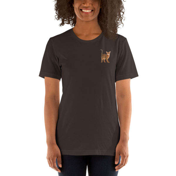 Kurzärmeliges Unisex-T-Shirt mit Abessinier Design