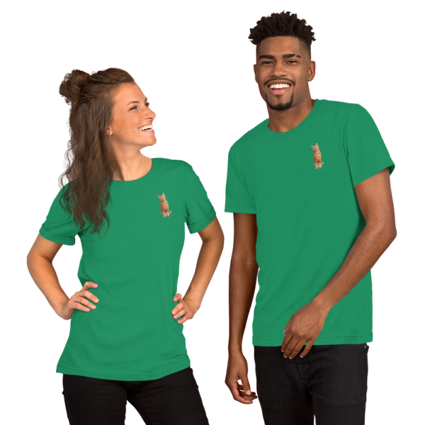 Kurzärmeliges Unisex-T-Shirt mit Ginger Design