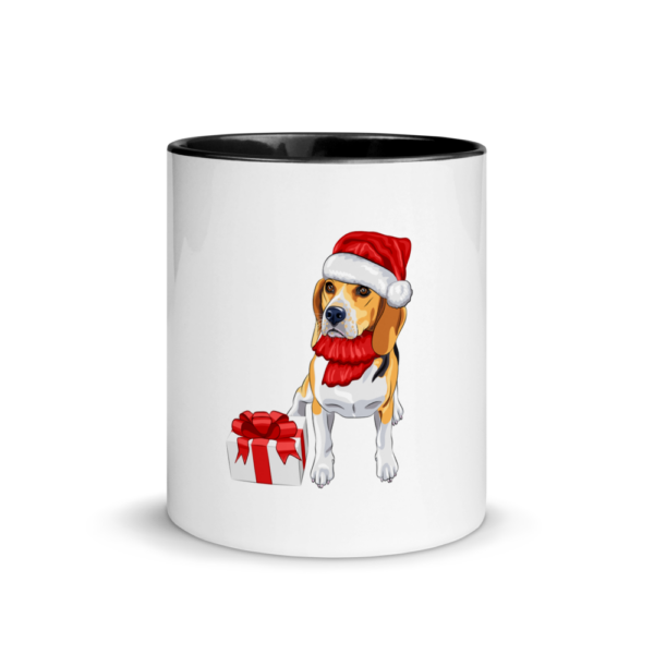 Tasse mit farbiger Innenseite mit Beagle Design